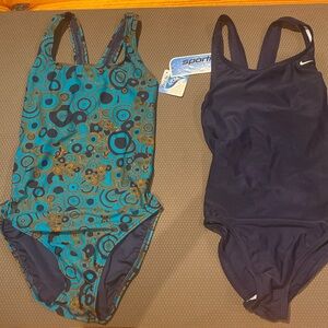2 Performance racerback swimsuits-Nike & Sporti
